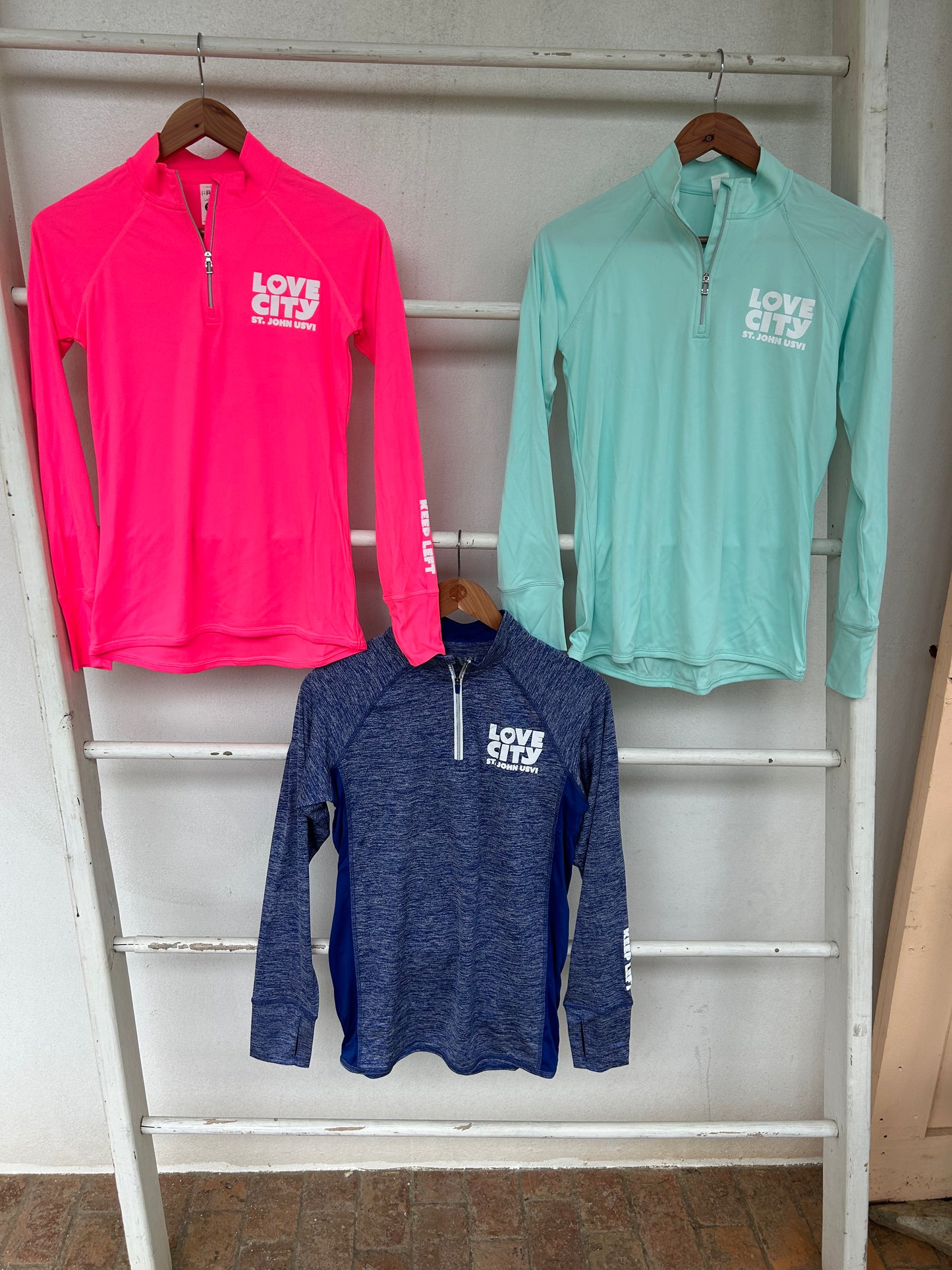 Love City 1/4 Zip Womens Rash Guard