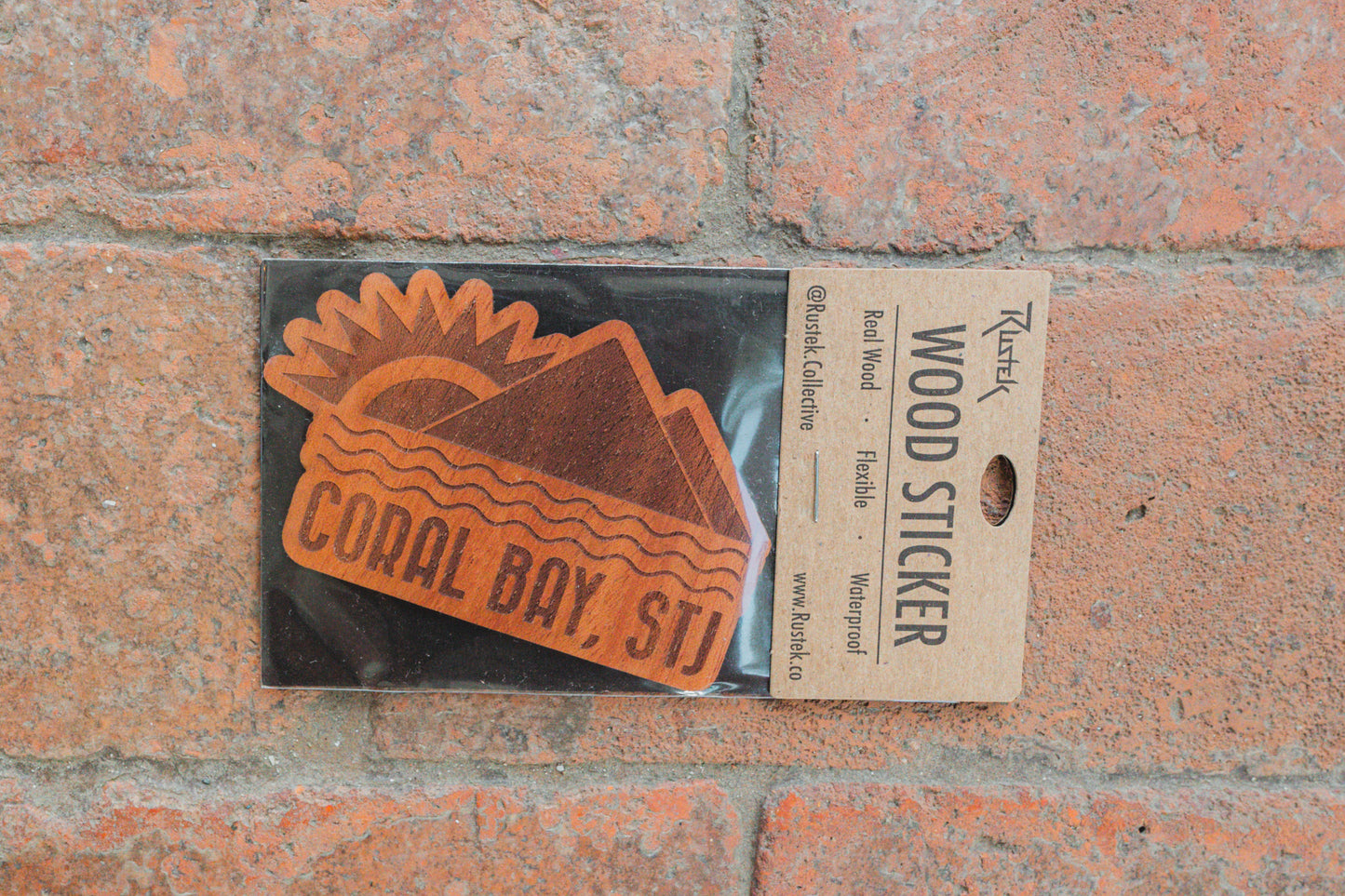 Coral Bay, STJ wood stickers