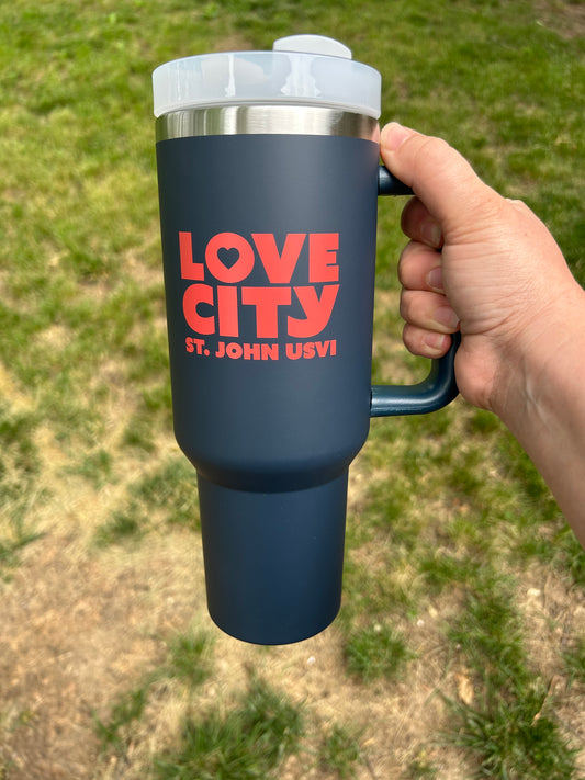 Love City insulated cup w/ handle